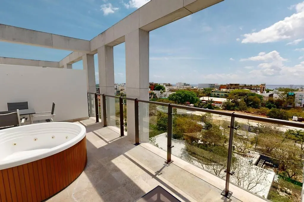 Ipana 515 1Bdr Penthouse Private Hot Tub Apartment Playa del Carmen Mexico